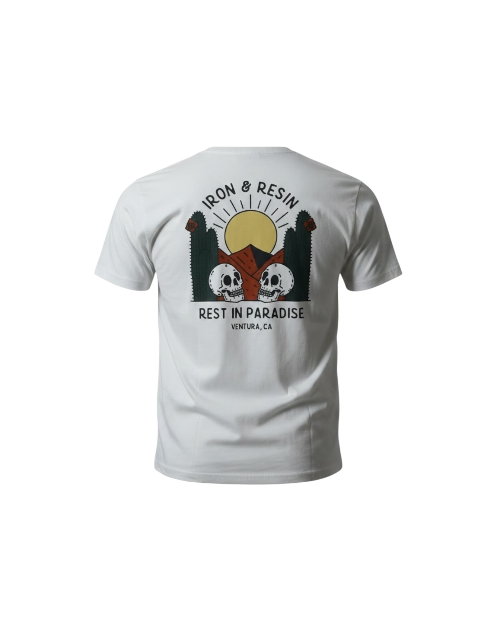 IRON & RESIN - T SHIRT REST IN PARADISE