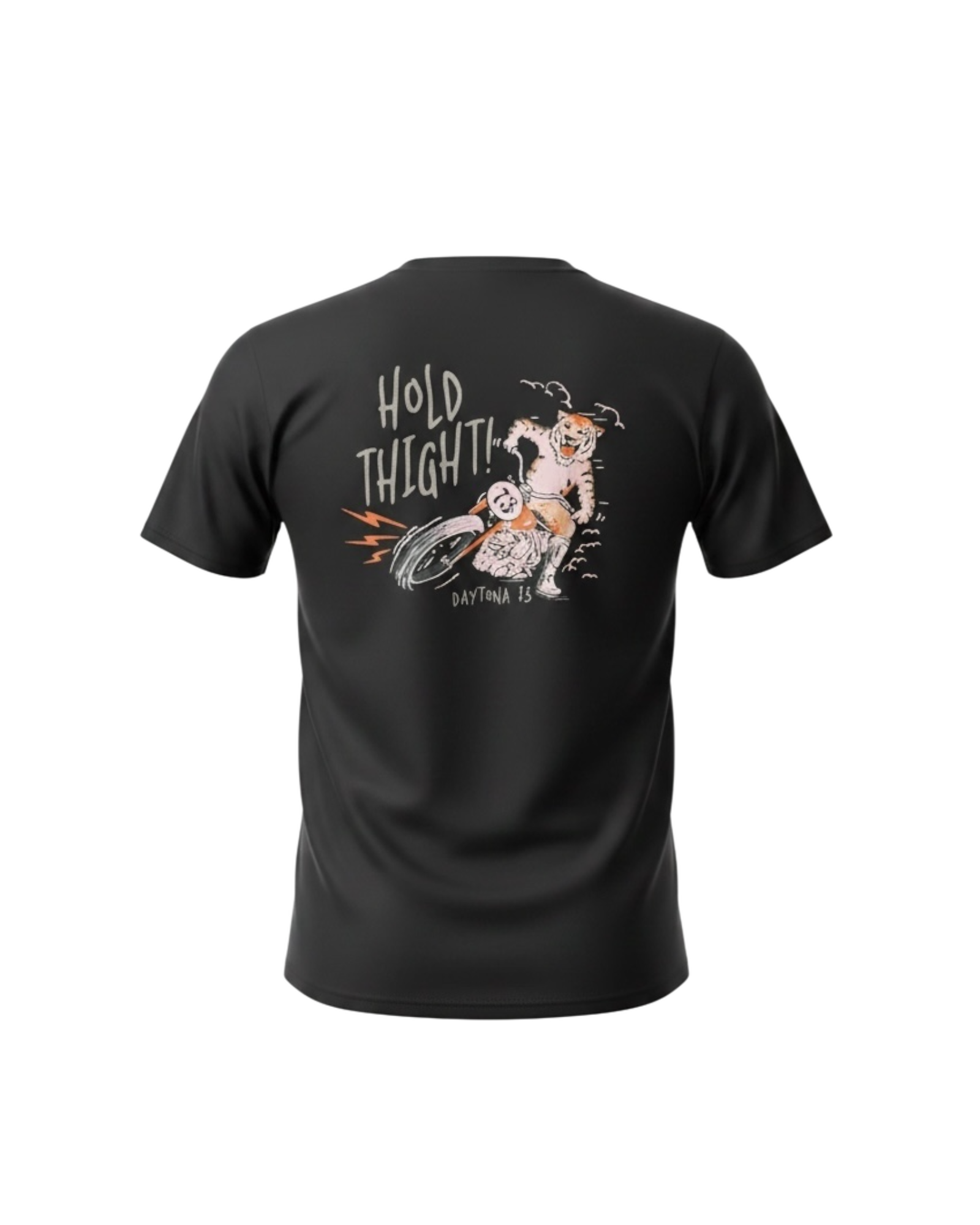 DAYTONA 73 - T SHIRT TIGER NOIR