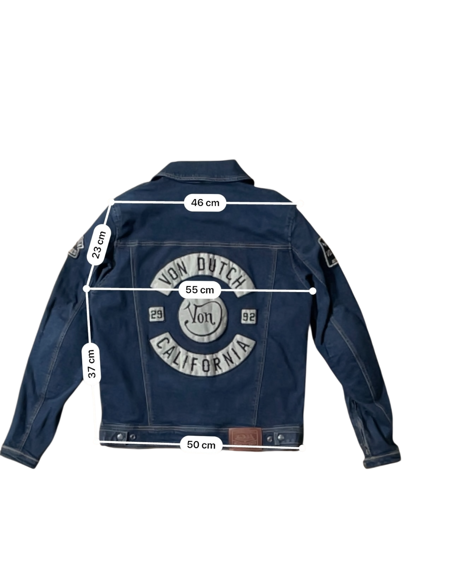 HELSTONS WESTY TOILE DENIM BLEU DIRTY - L