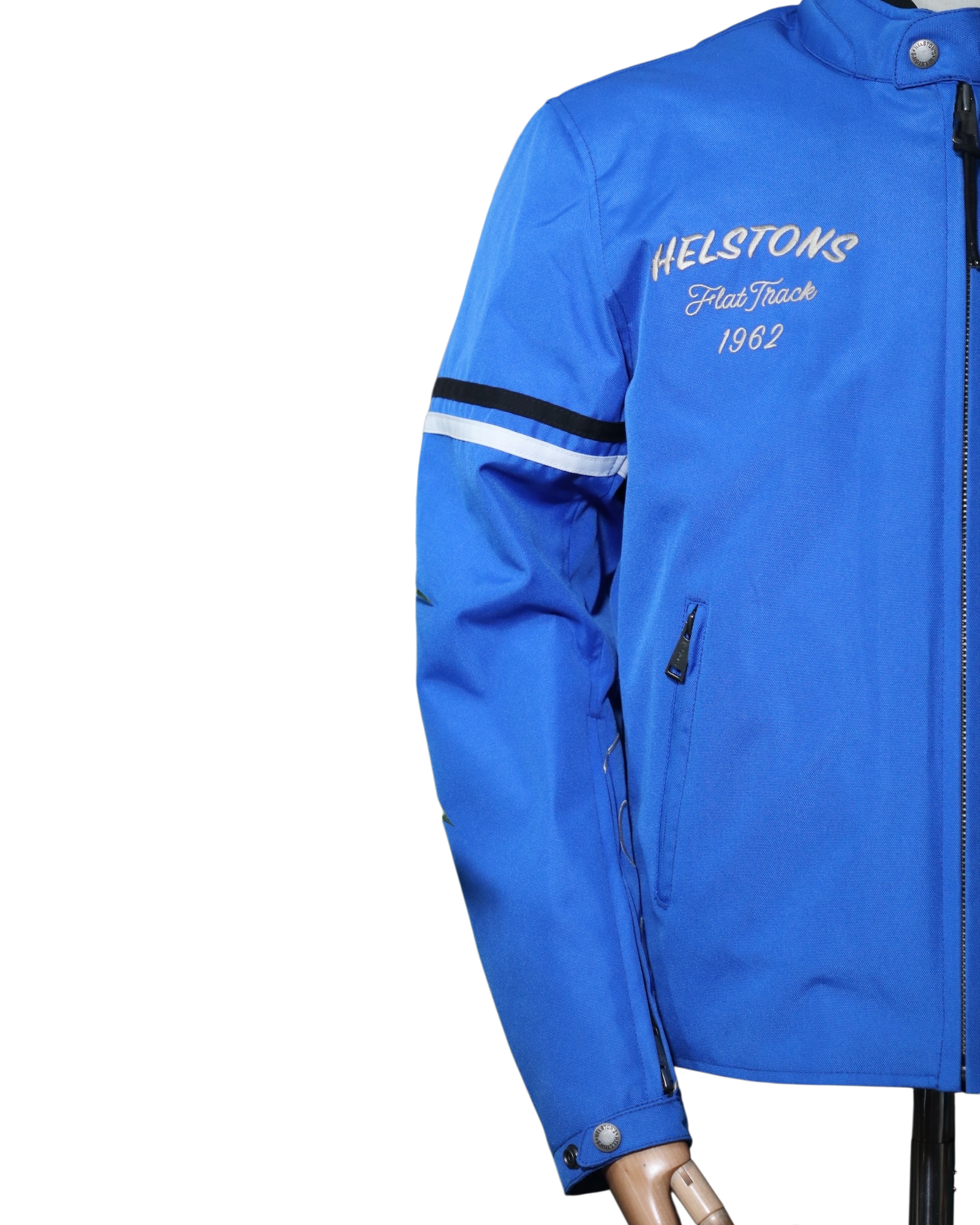 HELSTONS NASHVILLE CUIR BLEU CIEL - L