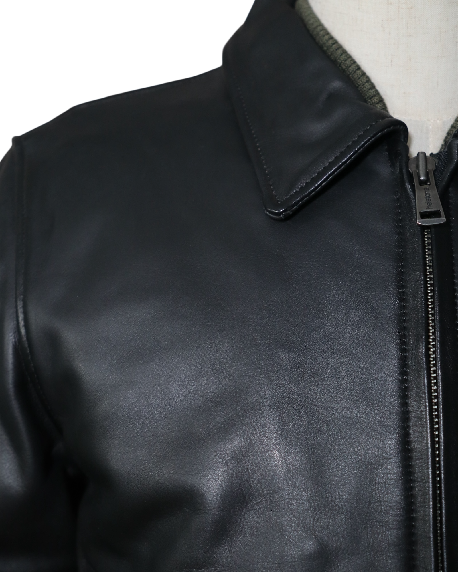 HELSTONS JET CUIR RAG NOIR - L