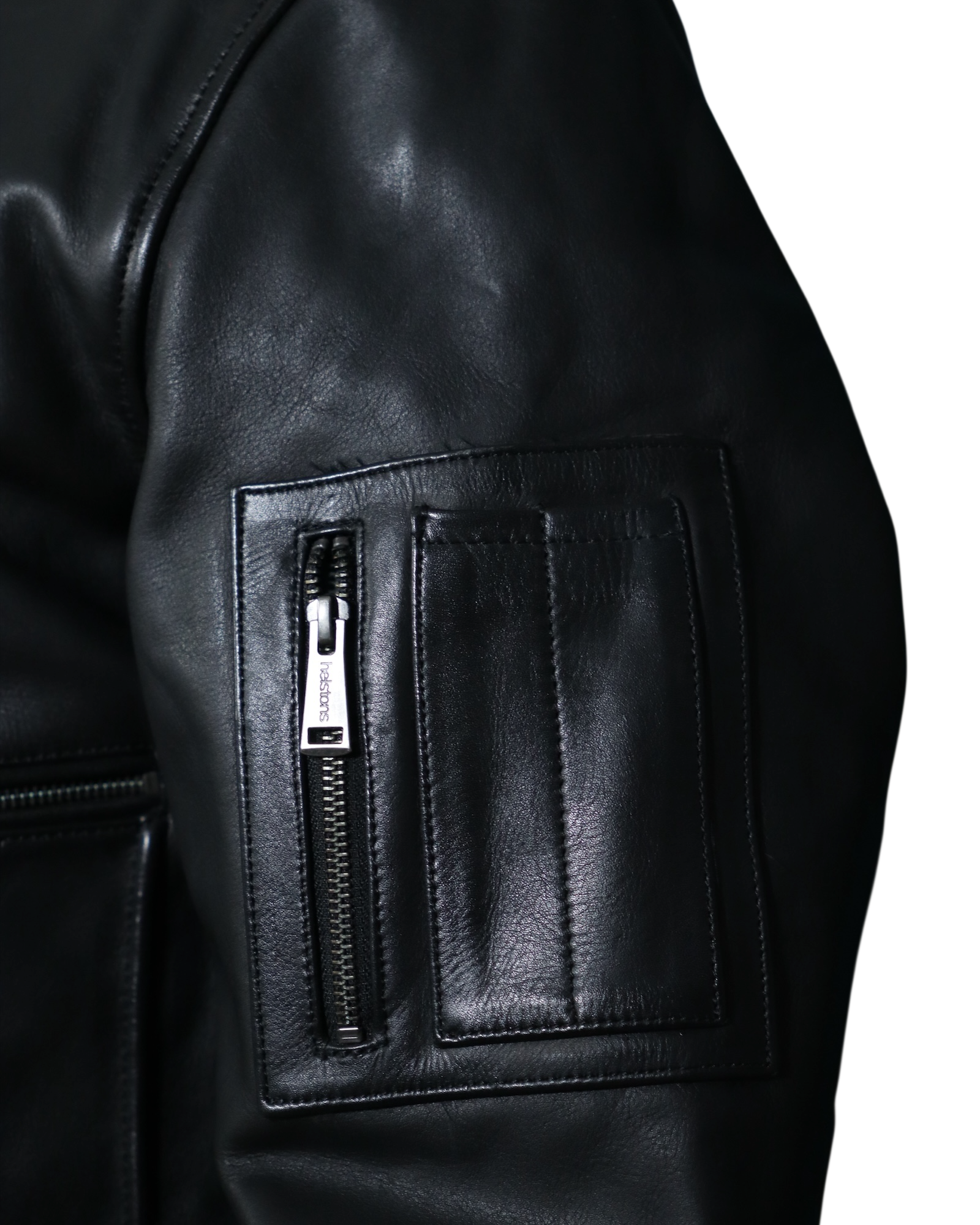 HELSTONS JET CUIR RAG NOIR - L