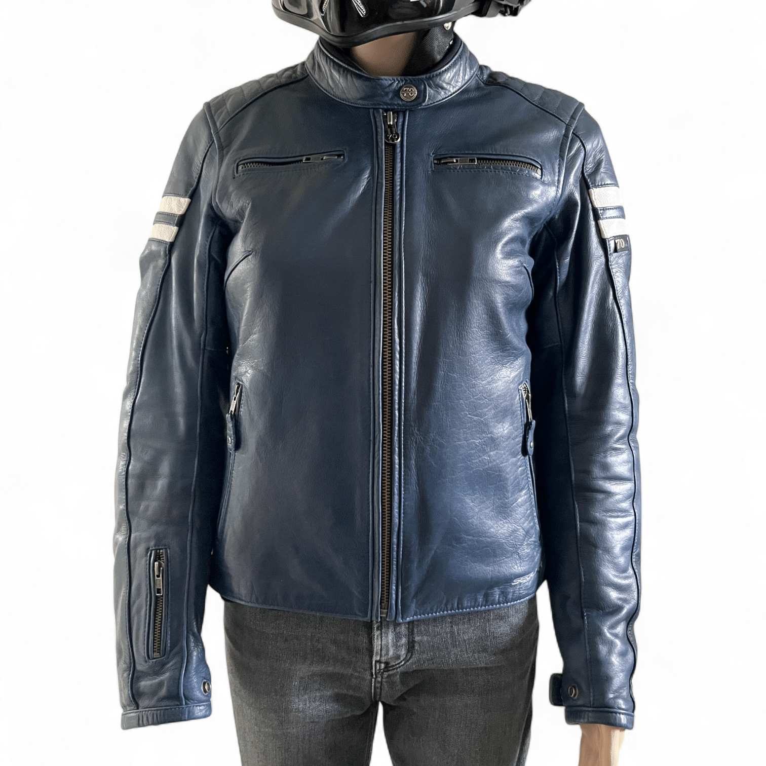 SEGURA RETRO XS/T0 BLEU - Femme - blouson seconde main