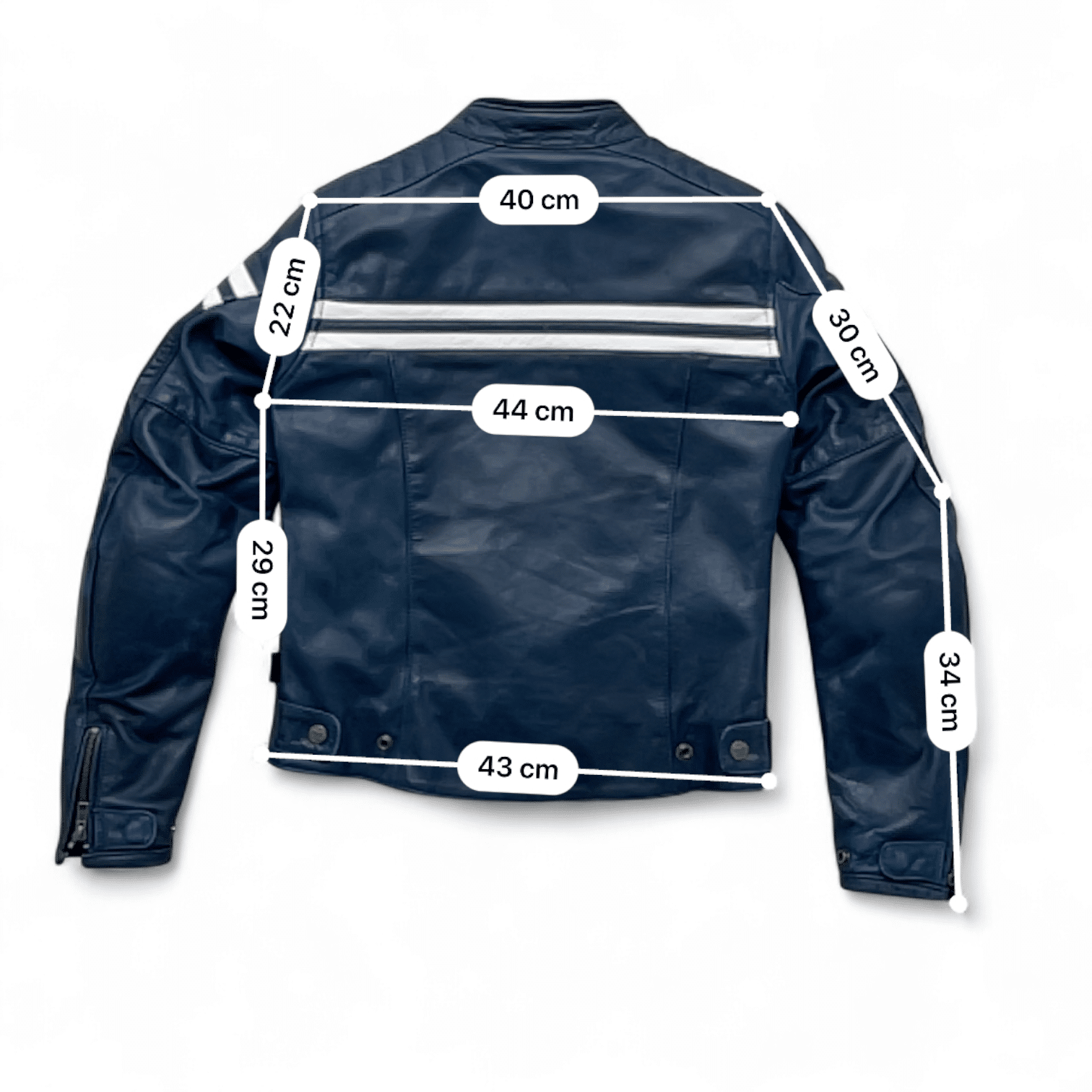 SEGURA RETRO XS/T0 BLEU - Femme - blouson seconde main