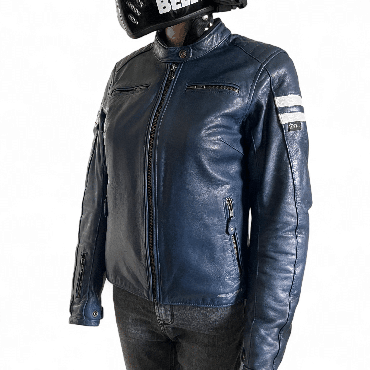 SEGURA RETRO XS/T0 BLEU - Femme - blouson seconde main
