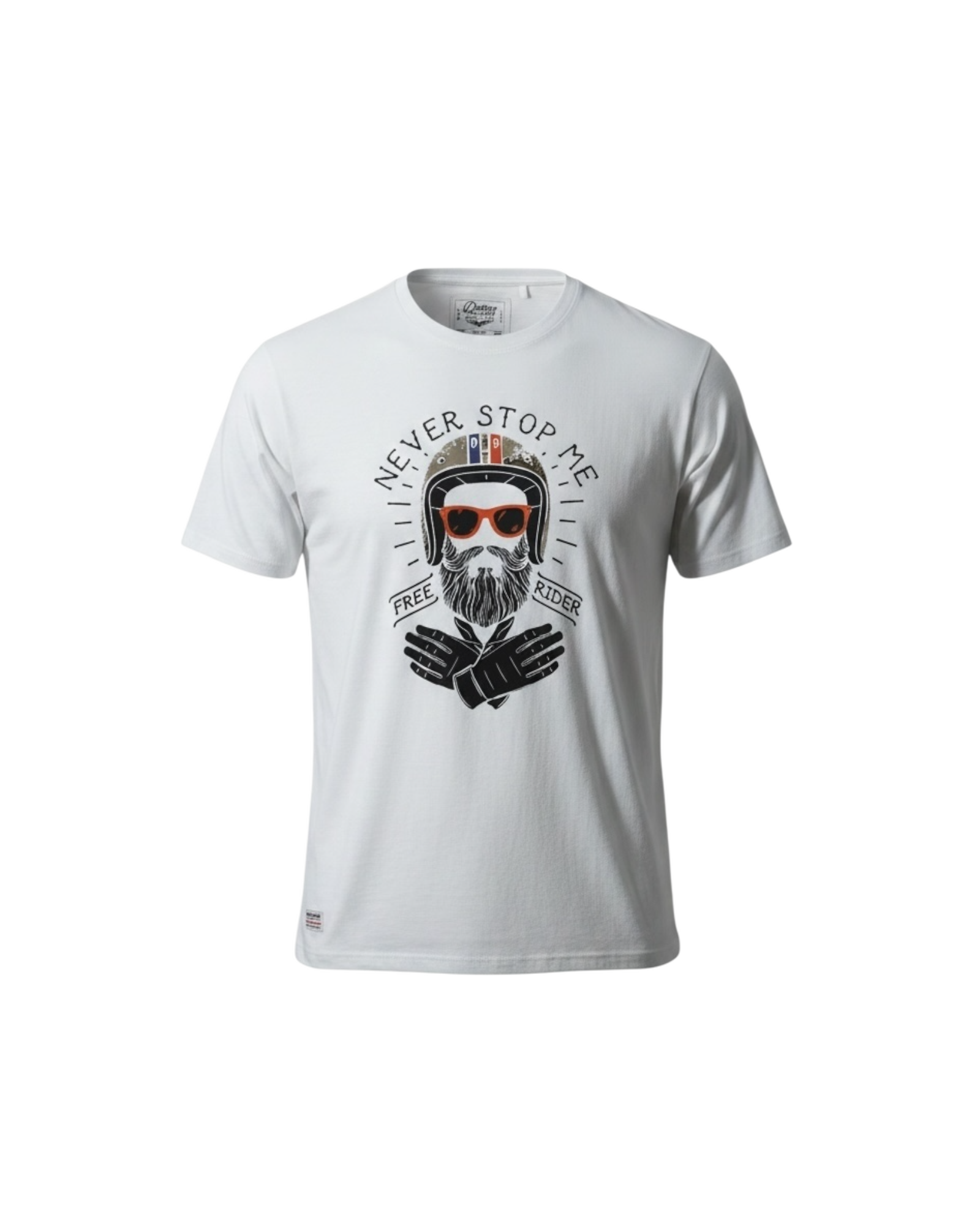 DAYTONA 73 - T SHIRT FREE RIDER BLANC - XXL