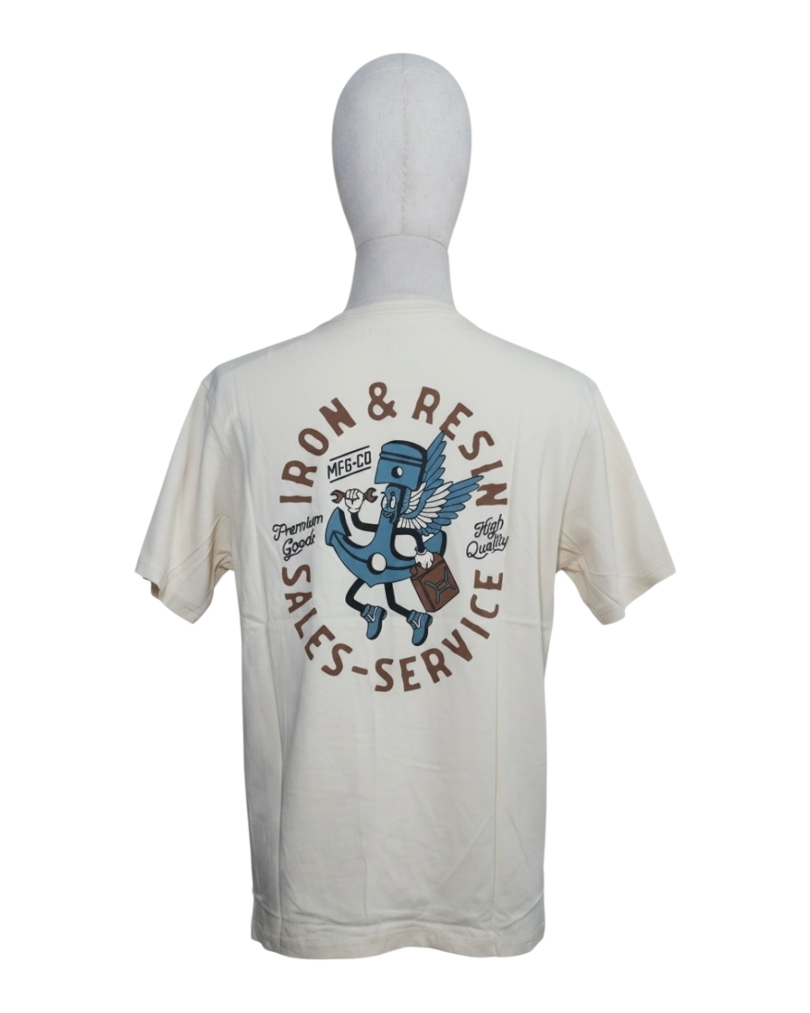 IRON & RESIN - T SHIRT BEST FRIEND BEIGE - M