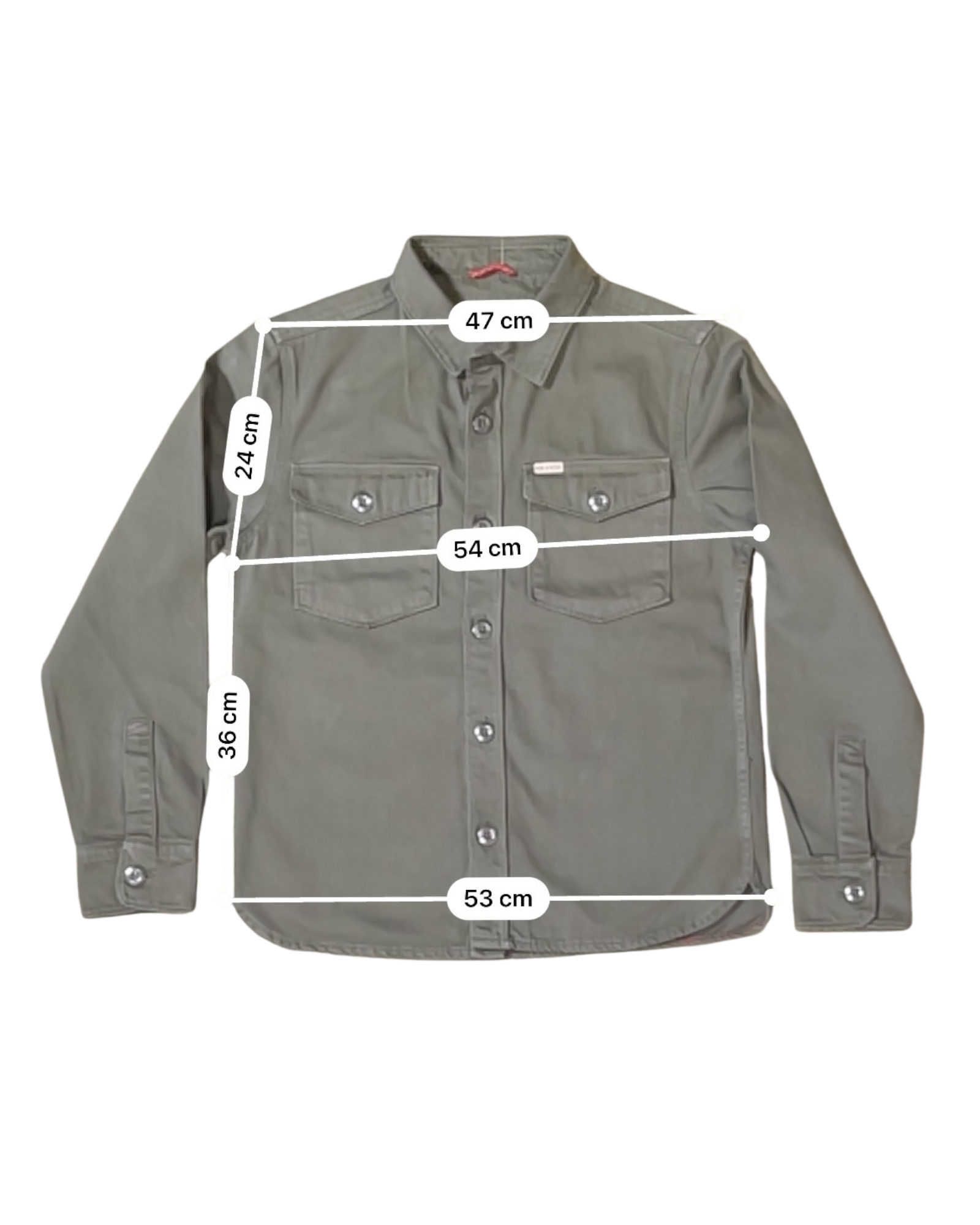 IRON & RESIN - VESTE CHEMISE OLIVE - S