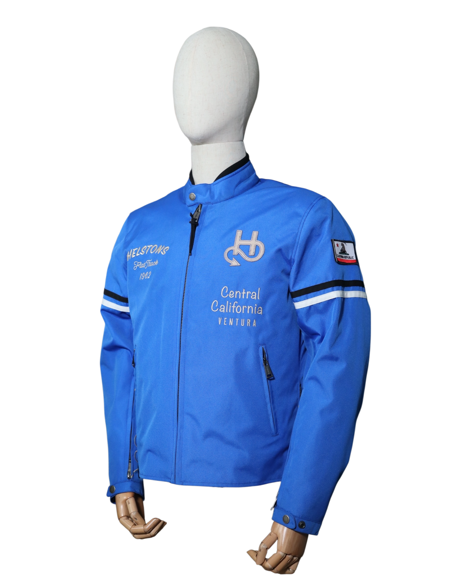 HELSTONS NASHVILLE CUIR BLEU CIEL - L