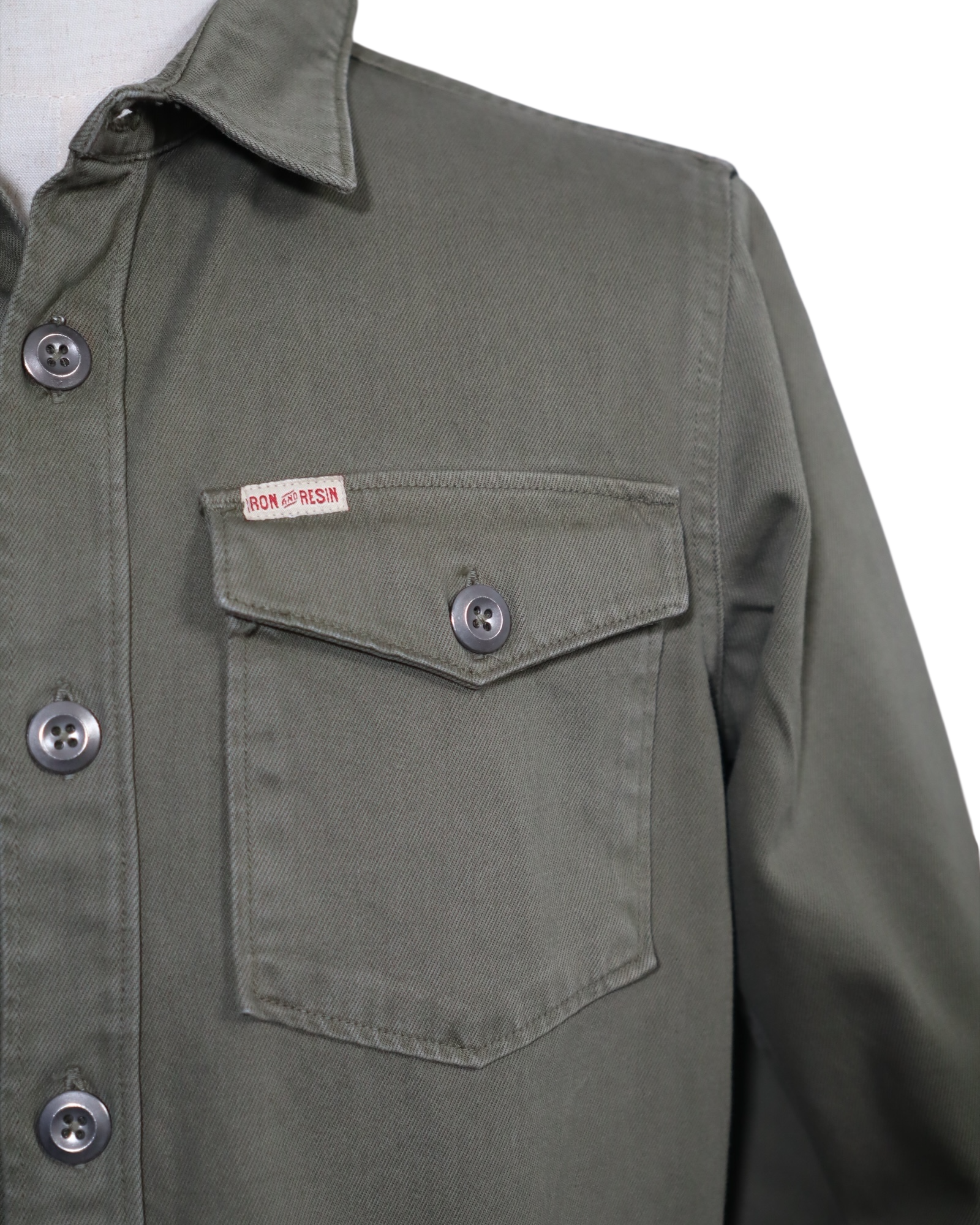 IRON & RESIN - VESTE CHEMISE OLIVE - S