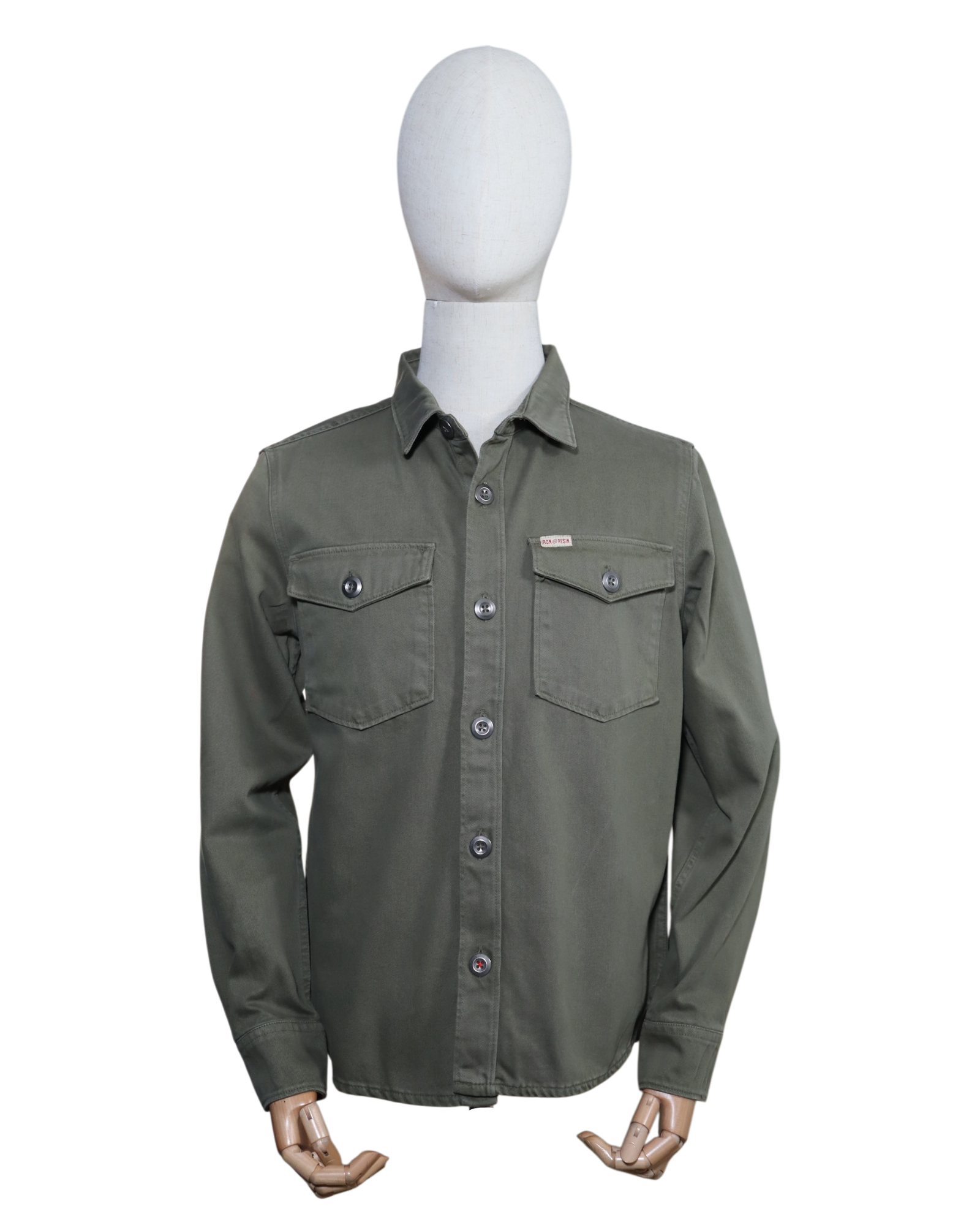 IRON & RESIN - VESTE CHEMISE OLIVE - S