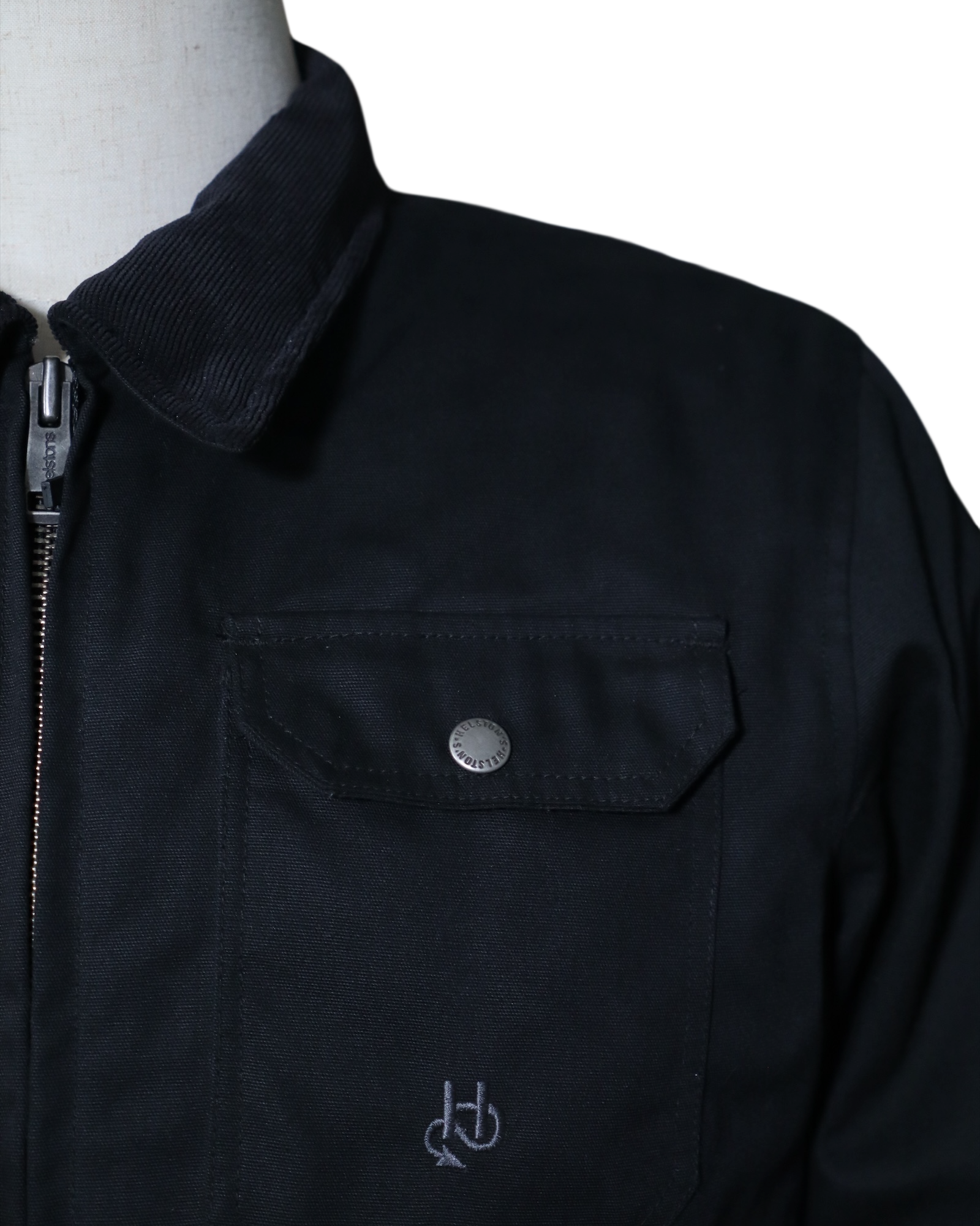 HELSTONS OREGON HOMME COTON CANVAS NOIR - L