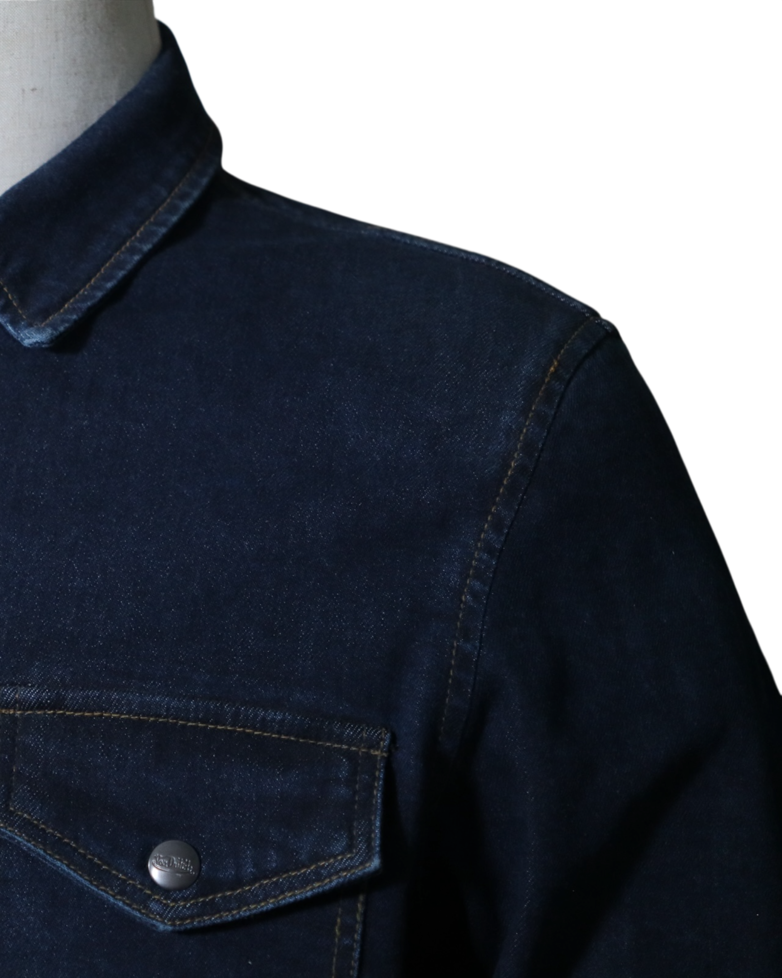 HELSTONS CAPTAIN TOILE DENIM BLEU DIRTY - L