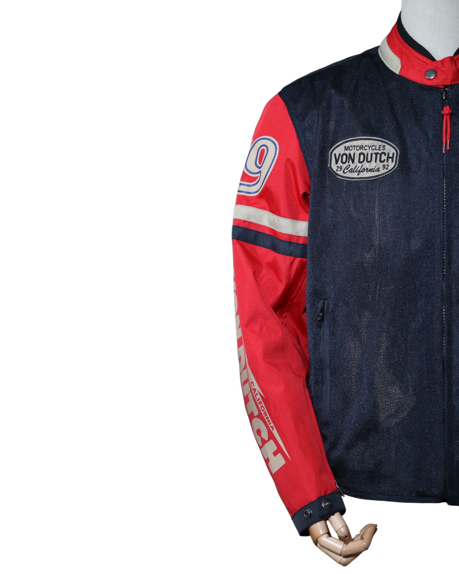 HELSTONS CALIFORNIA MEN TISSU BLEU-ROUGE - L