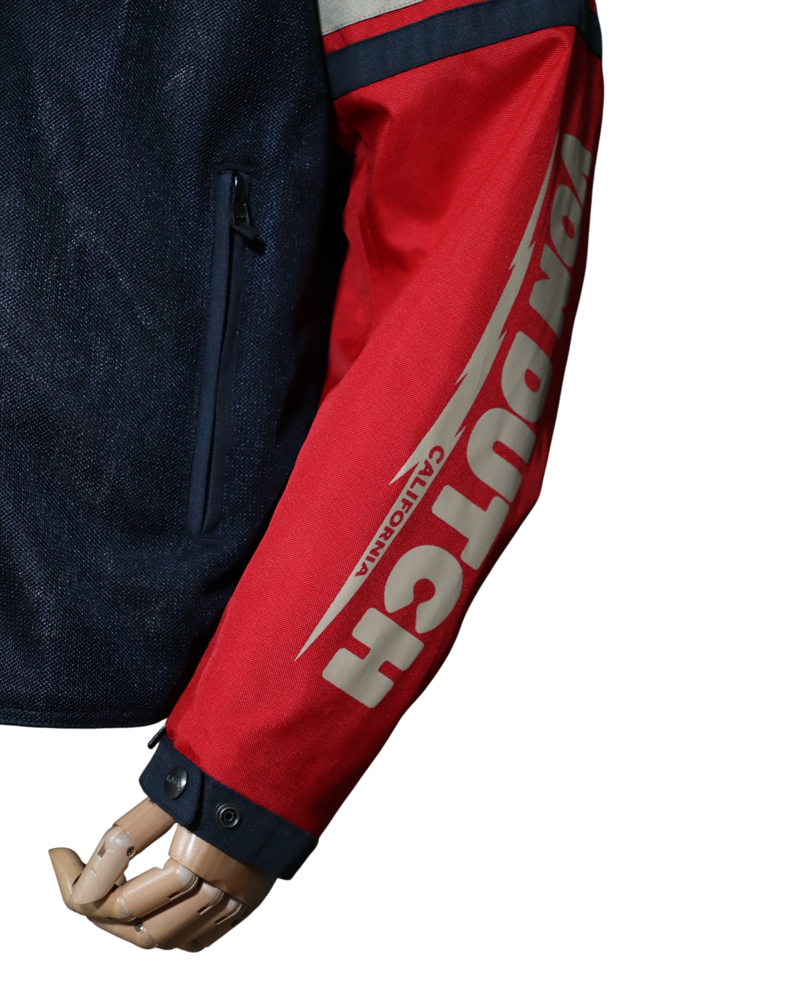 HELSTONS CALIFORNIA MEN TISSU BLEU-ROUGE - L