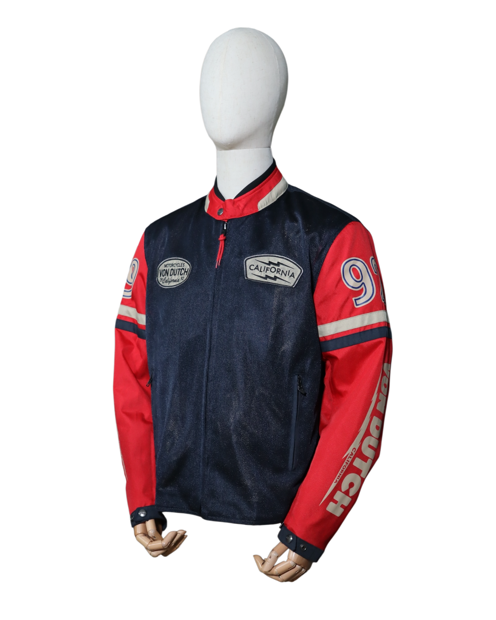 HELSTONS CALIFORNIA MEN TISSU BLEU-ROUGE - L