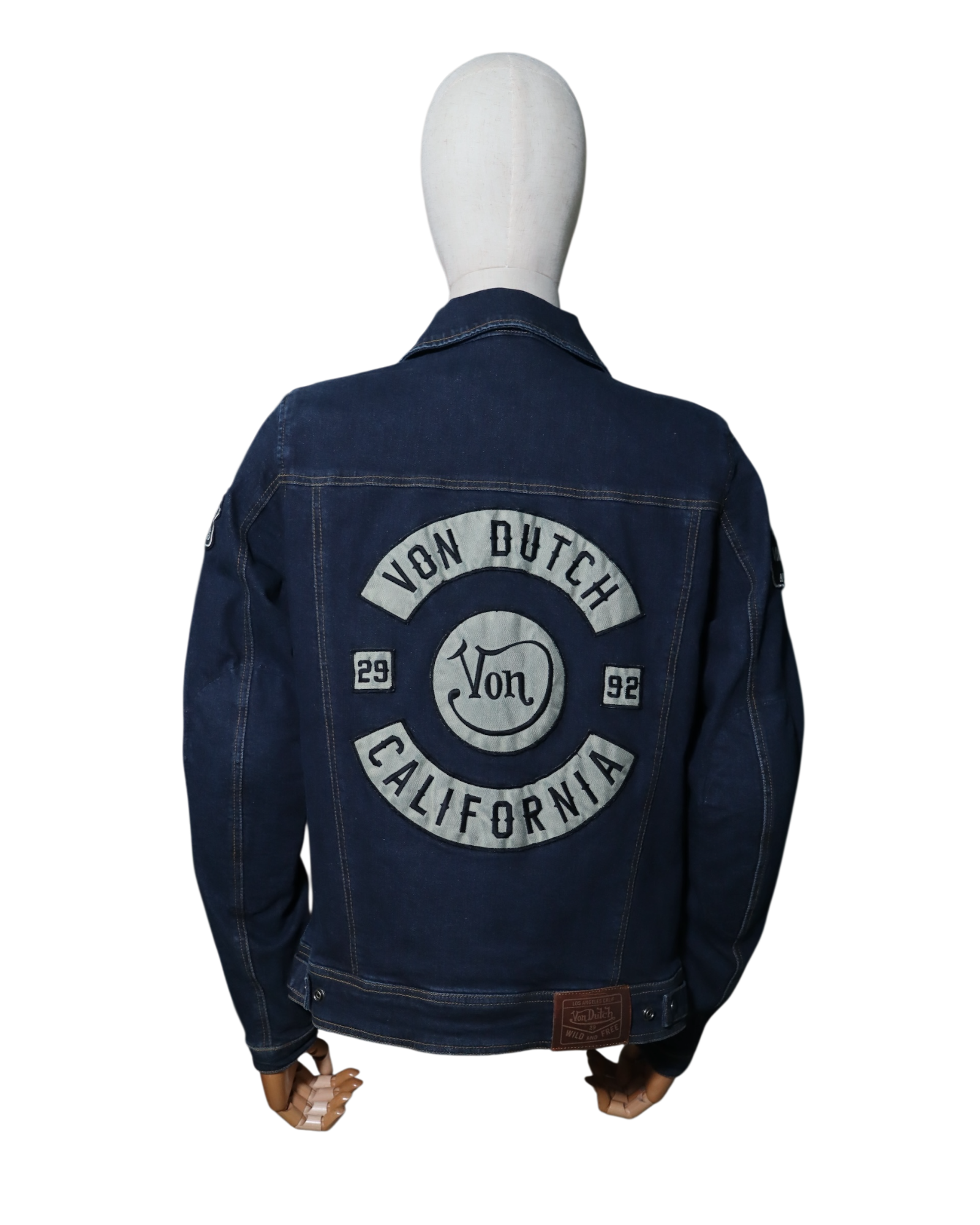 HELSTONS WESTY TOILE DENIM BLEU DIRTY - L
