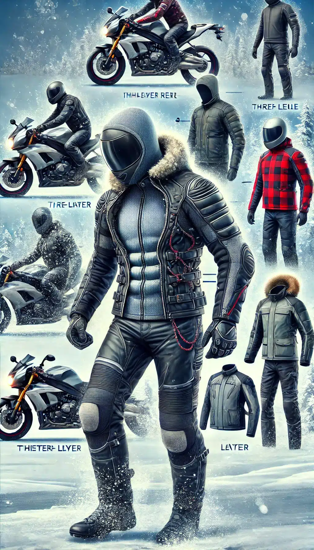 s'équiper en hiver a moto