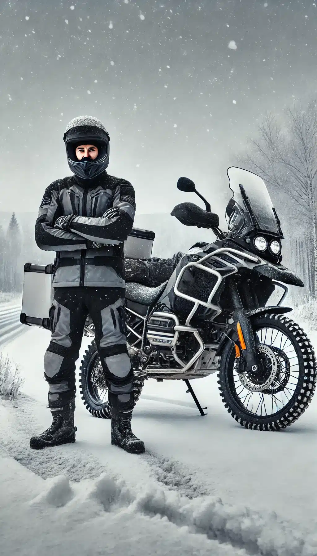 equipement motard en hiver