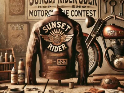 Cuir blouson reconditionné