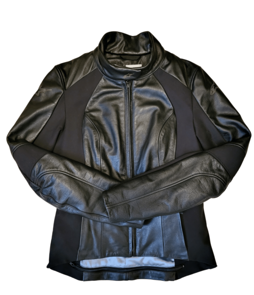 Blouson en cuir noir Alpinestars femme xs seconde main