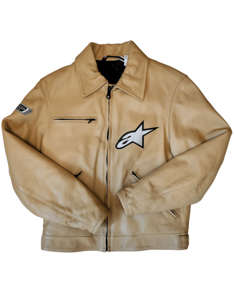 Blouson Alpinestars crème homme s pour usage quotidien sans protections