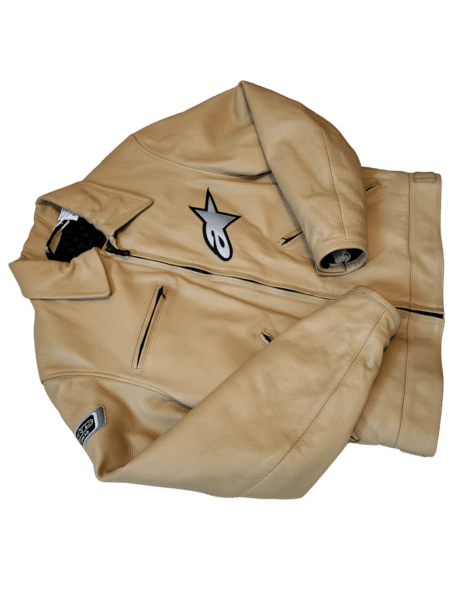 Blouson Alpinestars crème homme s pour usage quotidien sans protections