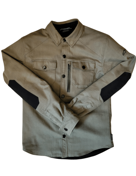 veste-chemise moto Alpinestars olive homme taille s avec protections reconditionné