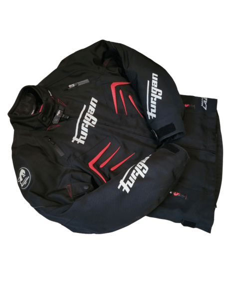 Veste moto Furygan noir et rouge homme taille s avec doublure amovible reconditionné