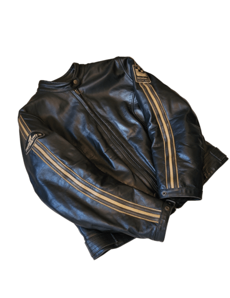 Cuir moto brun helstons femme XXL reconditionné