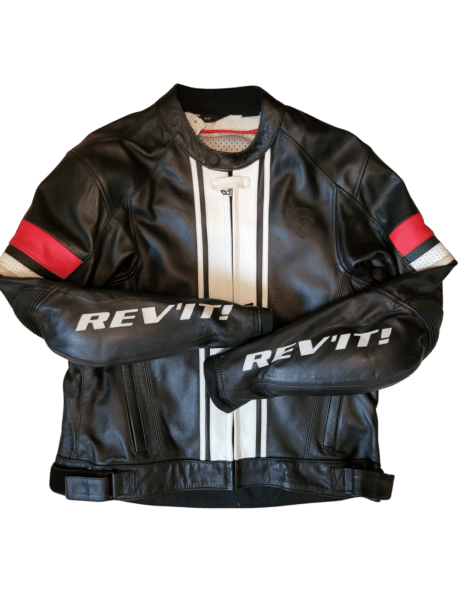 Blouson en cuir noir Rev'it! homme m avec protections norme CE