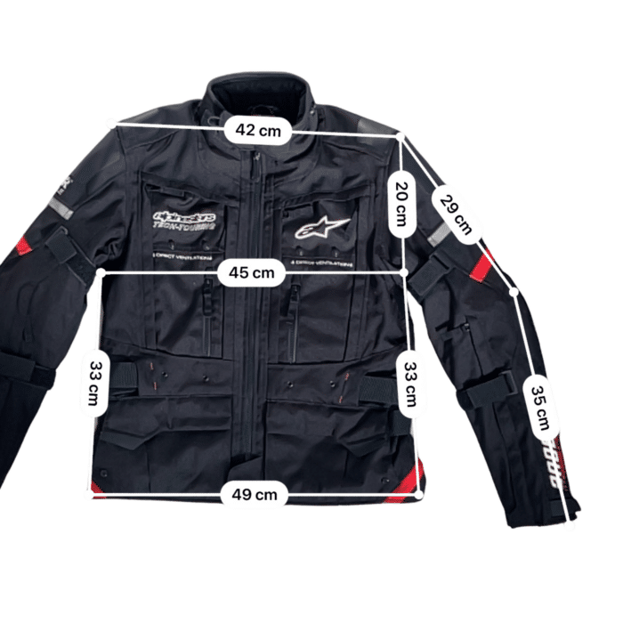 mealpinestars andes pro Hommesures