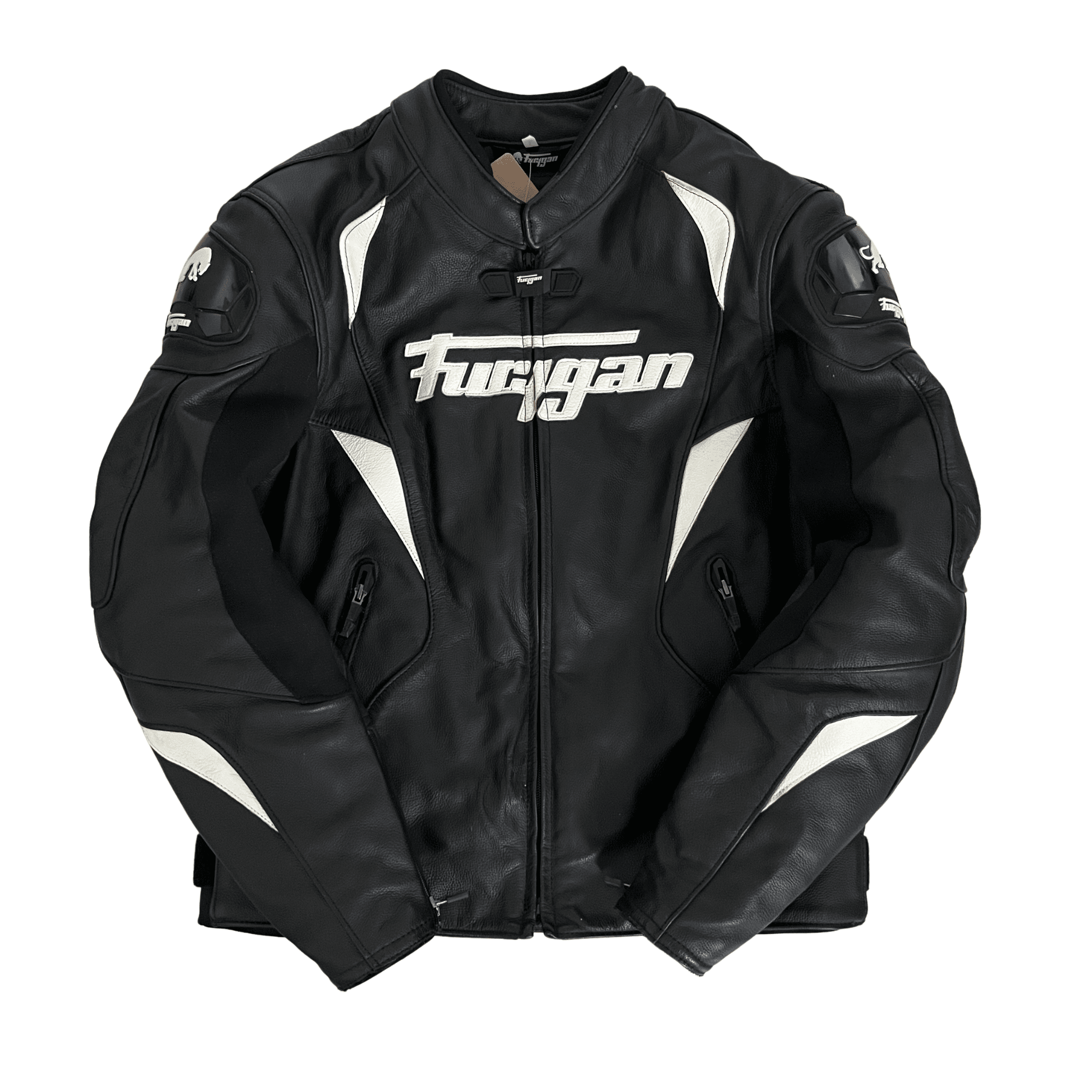 cuir moto occasion Furygan noir L Homme cuir moto occasion Furygan noir L Homme de face