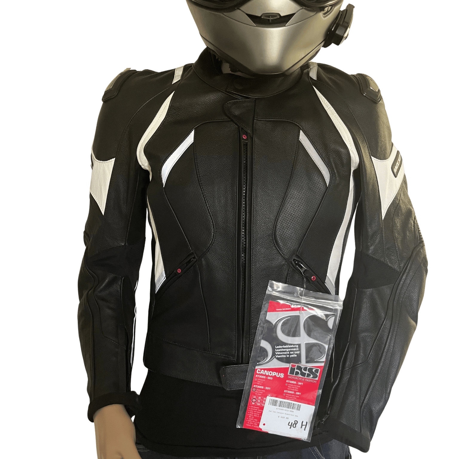 Cuir moto iXS homme de face Cuir moto iXS homme de face