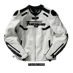 De face: Blouson cuir Furygan homme taille S Blanc Occasion excellent état