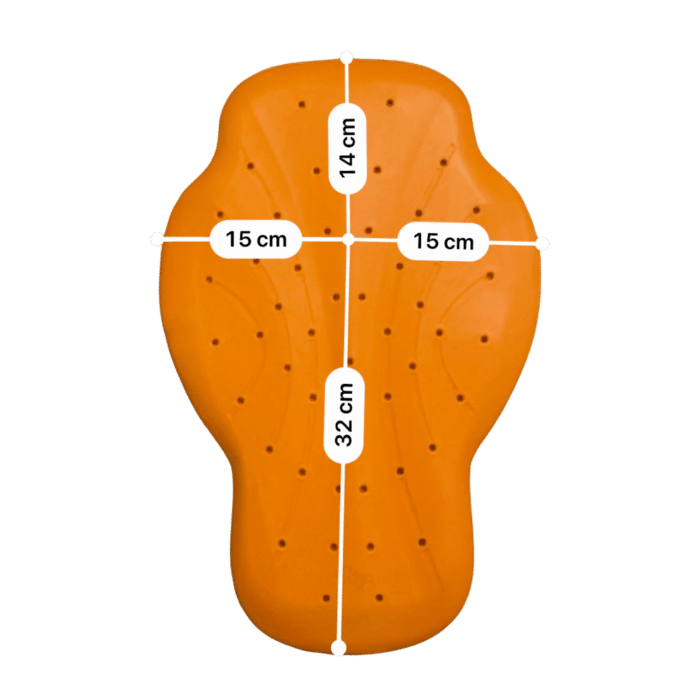 Equipement moto d'occasion Dorsale D3O XL Mesures en cm