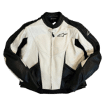 blouson en cuir d'occasion moto alpinestars M/50 homme de face
