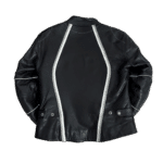 Blouson moto Helstons femme en cuir taille M, protections CE, style rétro, doublure amovible, bon état.