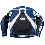 mesure et guide taille Blouson de seconde main Alpinestars TAille 46/s Homme blanc et bleu