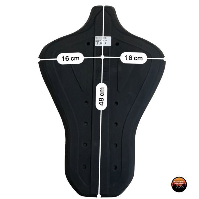 mesure et guide tailleDorsale moto sas tech pas cher 46cm