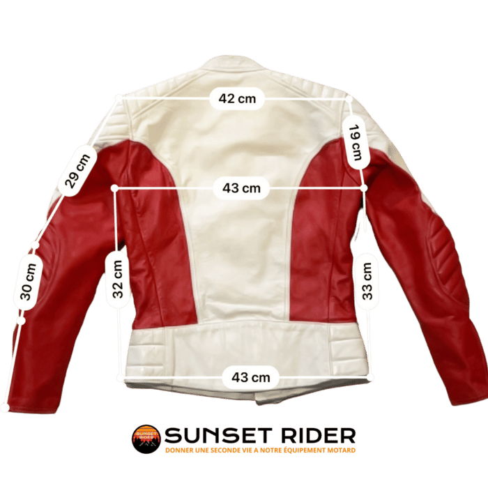 Mesures et guide des tailles en cm Dainese M Femme