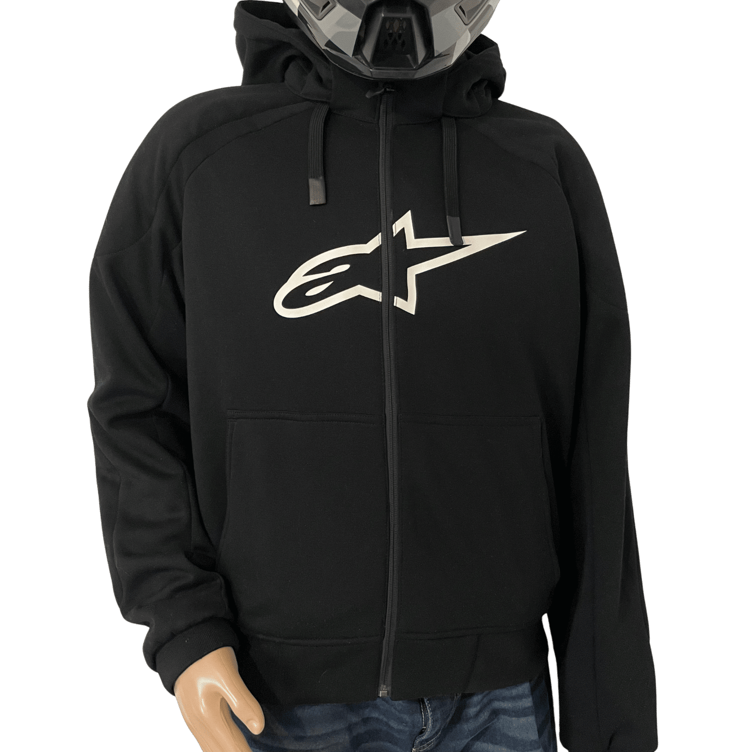 Hoodie moto Alpinestars L Homme occasion de face Hoodie moto Alpinestars L Homme occasion de face