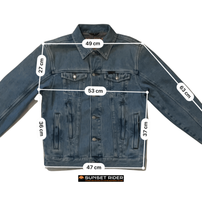 Mesures en cm Veste en jean Harley Davidson S Homme occasion