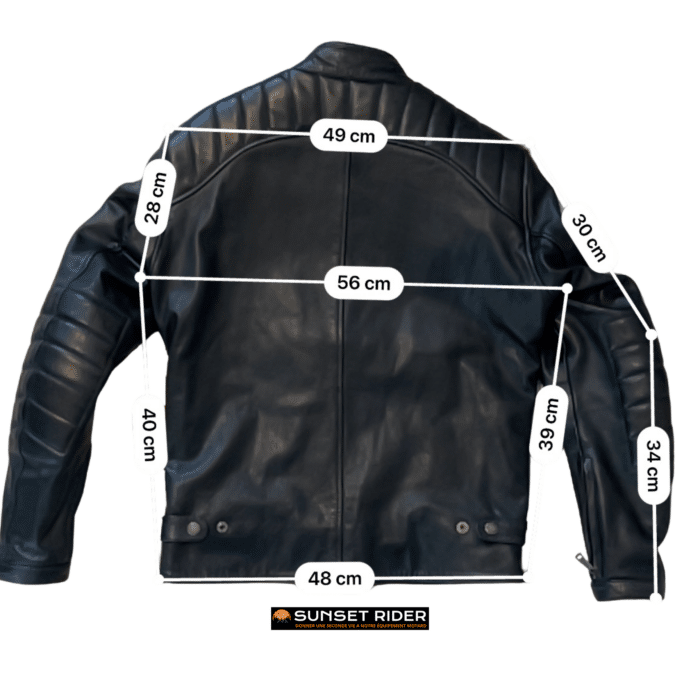 Mesures en cm Equipement motard seconde main Blouson cuir Helstons M Homme