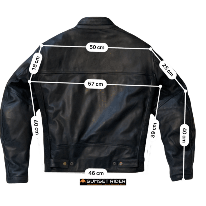 Mesures en cm Equipement motard occasion Blouson cuir Helstons M Homme