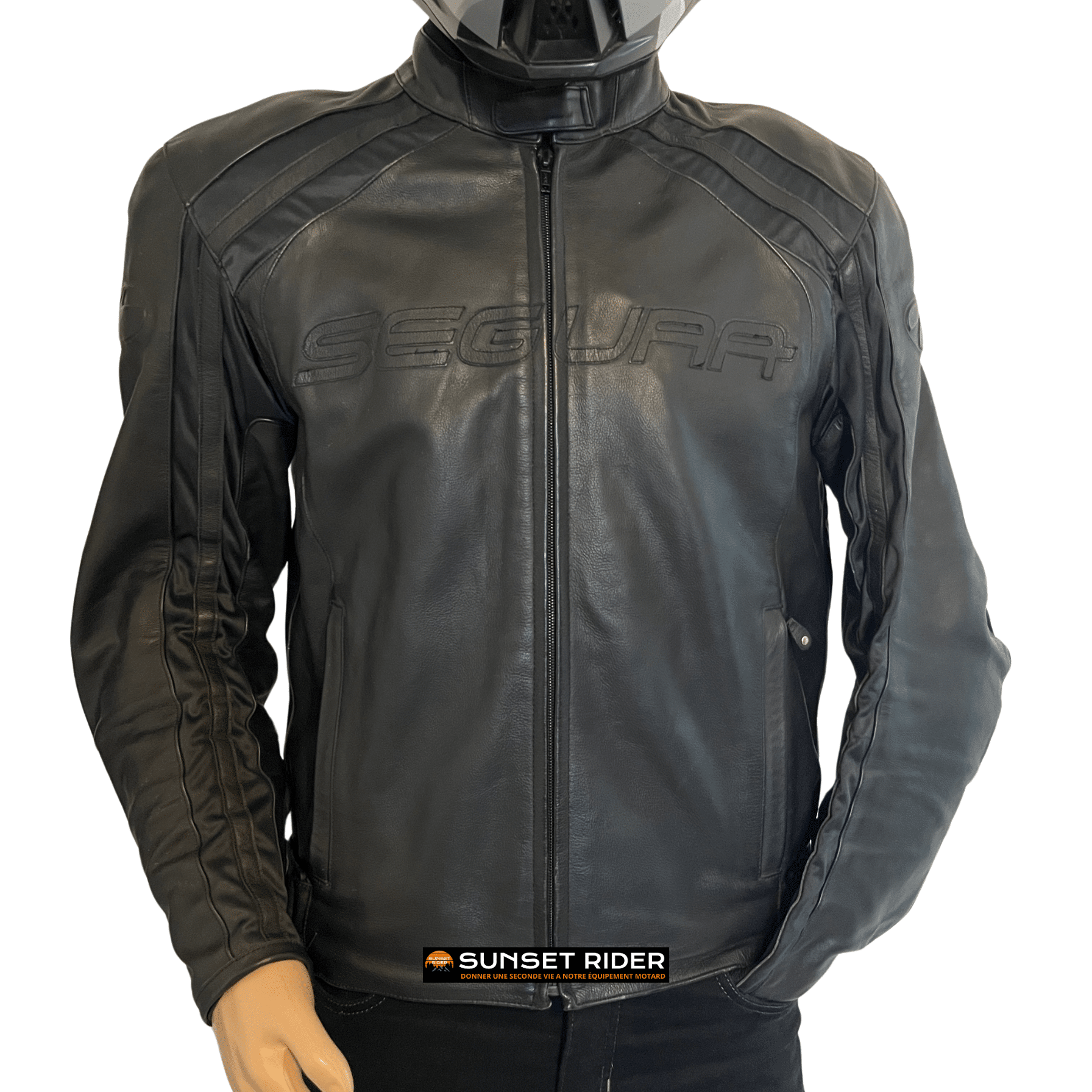 Equipement motard occasion Blouson cuir Segura L Homme Equipement motard occasion Blouson cuir Segura L Homme