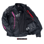 equipement motard occasion alpinestar noir et rose