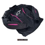 equipement motard occasion alpinestar noir et rose