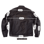 Equipement motard de seconde main Mesures en cm Veste Heltsons XL Homme
