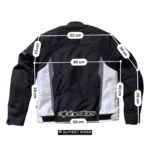 Mesures et guide des tailles en cm Veste moto textile Alpinestars T Faster XL Homme